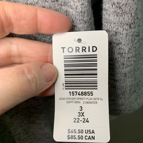 Torrid Heather Gray Skater Dress - Picture 2 of 4